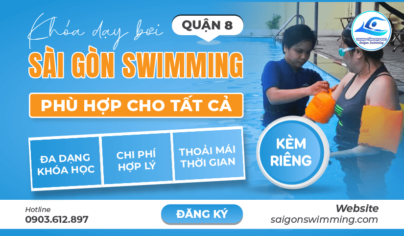 Bất kỳ ai cũng được đăng ký học bơi ở Quận 8
